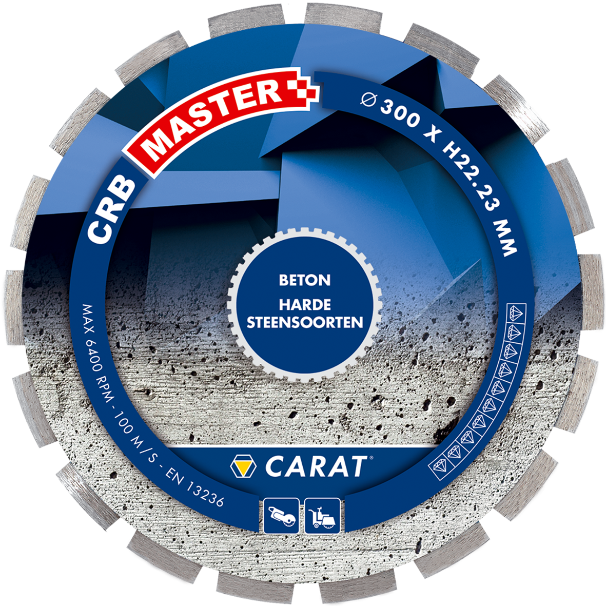 Carat CRBM350400 Diamond saw blade concrete CRB MASTER, 350x25,4 MM