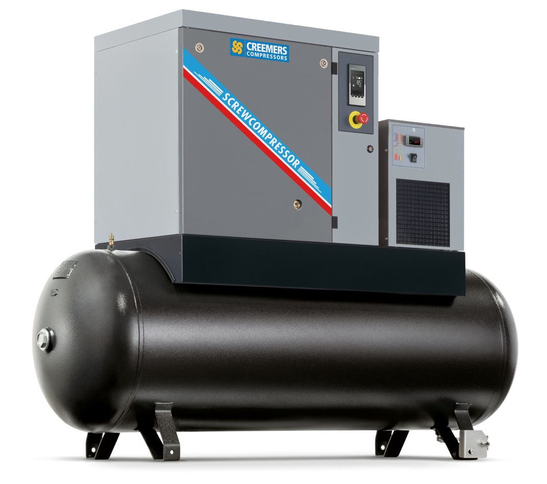 Creemers 4152021578 RCA 7.5/10 500 CD Stationary Screw Compressor 400V 10 bar 10 hp/7.5 kW 997 l/min 500 l