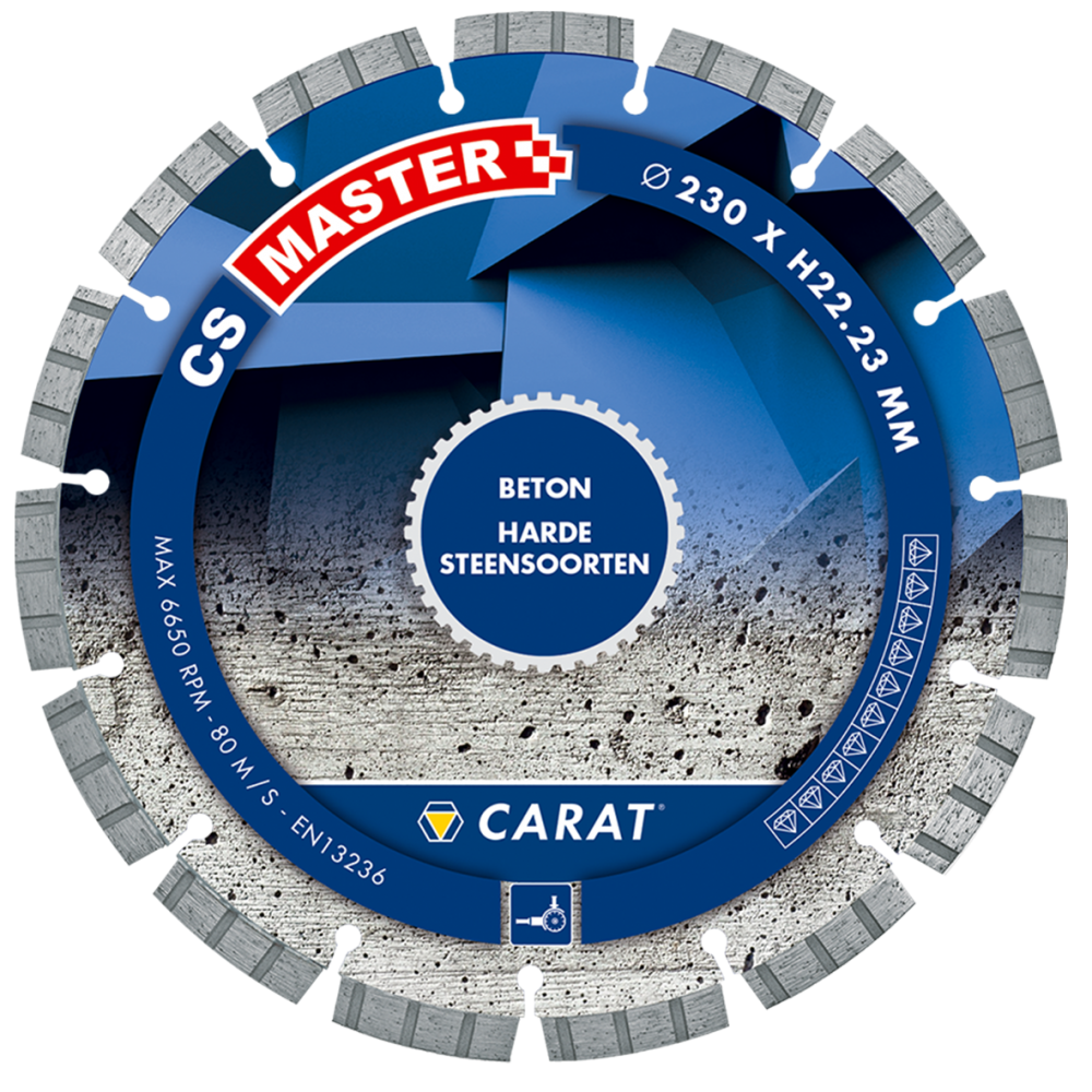 Carat CSM2303000 Diamond saw blade concrete CS MASTER, 230x22,2 MM