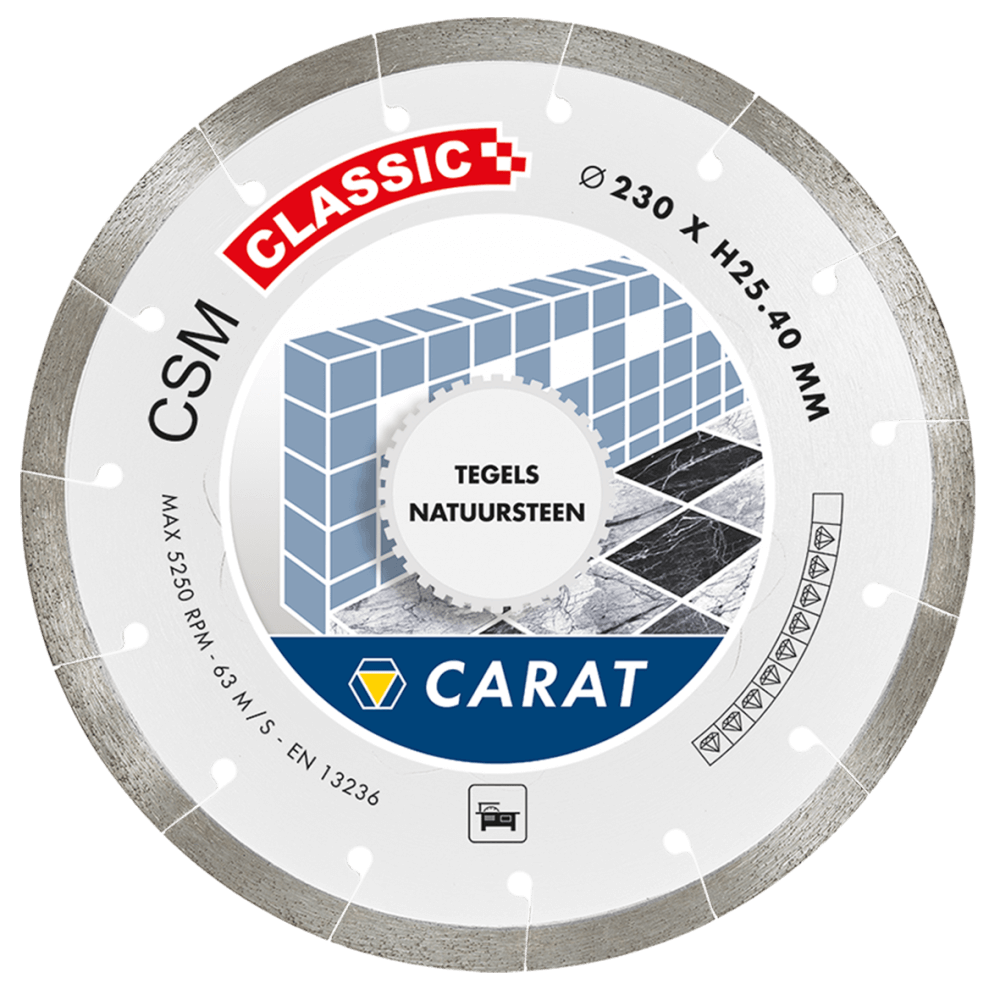 Carat CSMC230400 Diamond saw blade tiles CSM CLASSIC 230x25,4MM