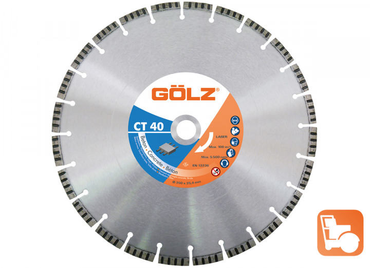 Gölz CT40501 CT40 Diamond saw blade Concrete Premium 500 x 25.4 mm