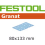 497130 Sandpaper Granat STF 80x133 P180 GR/10