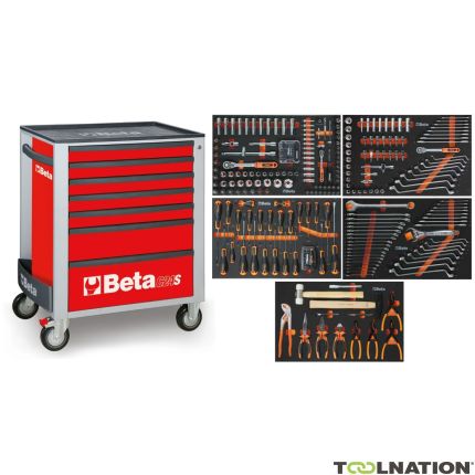 Beta 024006226 Tool Cart 2400S R7/E-M-WAGEN 309-piece Red - 1