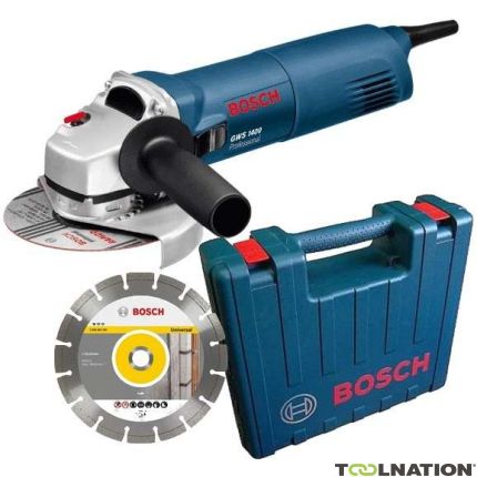 Bosch Professional 0601824900 GWS1400 angle grinder  free Diamond disc - 1