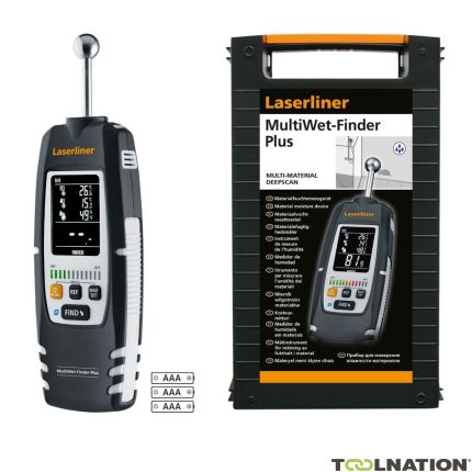 Laserliner 082.091A MultiWet-Finder Plus Material Moisture Meter - 2
