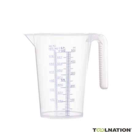 Pressol 07 061 Measuring cup PP 0.5L transparent scale ml/l US gal/UK gal - 1