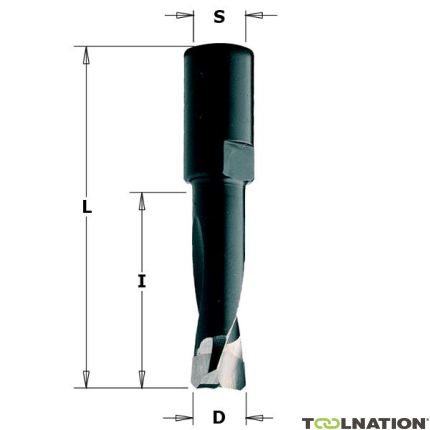 CMT 380.081.11 Special dowel drill bit for Festool - Domino® 8mm, shank 8x1 - 1