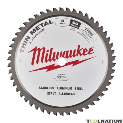 Milwaukee Accessories 48404520 Saw blade 203 x 15,87 x 50T for iron and steel - 1