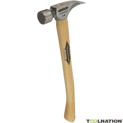 Milwaukee Accessories 4932352583 Ti 14MC-H18 Titanium Hammer with wooden handle - 1