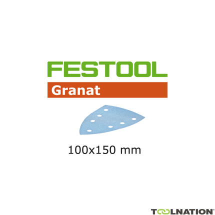 Festool Accessoires 497142 Schuurbladen Granat STF DELTA/7 P240 GR/100 - 1