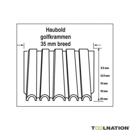 Haubold Fasteners 504359 Corrugated WN25 - 9,5 mm Blank 16.000 pieces - 1