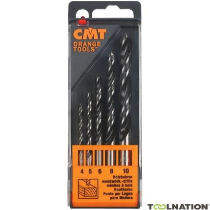CMT 517.001.00 Set of screw-type drills SP (4-5-6-8-10 mm) single spiral - 1
