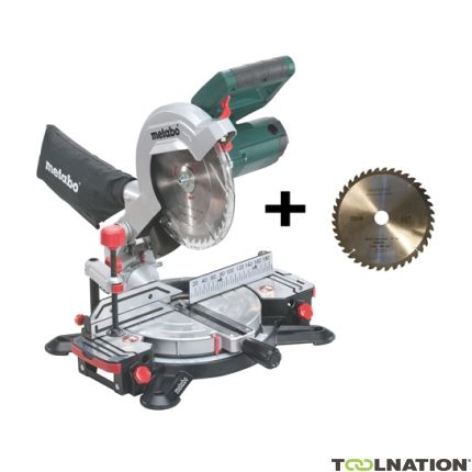 Metabo 619216000A KS216M Mitre saw with laser cut additional Metabo saw blade 216x30x40 ref.no.628060 - 1