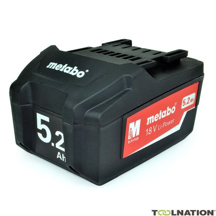 Metabo Accessories 625592000 Battery Pack 18 V, 5.2 Ah, Li-Power - 1