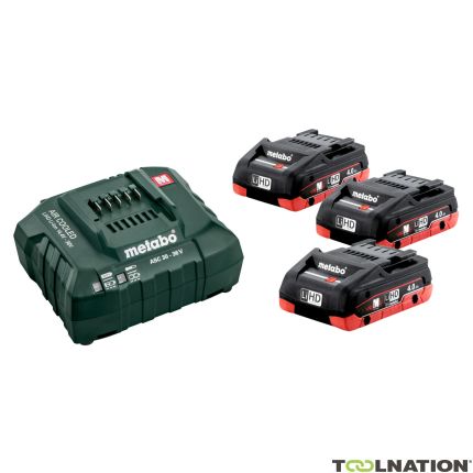 Metabo Accessories 685132000 Battery Pack 3 x 18V LiHD 4.0Ah + 1 x Charger ASC 30-36 V - 1
