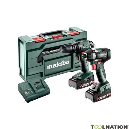 Metabo 685197000 Combo Set 2.8.5 18V 2.0Ah Li-Ion - SB18 cordless drill + SSD18 LT 200 BL Impact screwdriver - 1