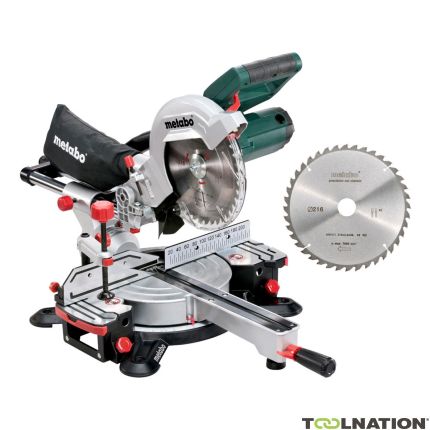 Metabo 690827000 KGS216M Mitre Saw with tension function + Extra saw blade - 2