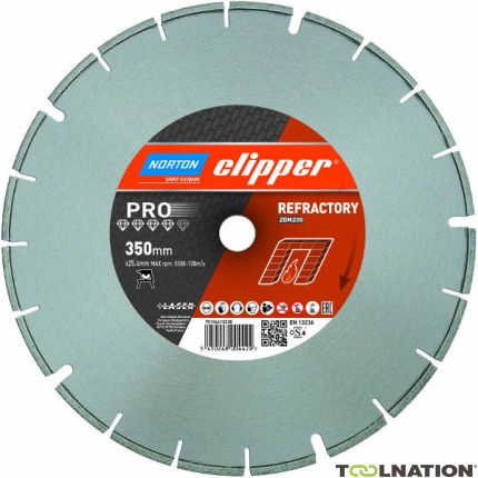 Norton Clipper 70184610286 Pro ZDM 944T Diamond saw blade 500 x 25,4 mm - 1