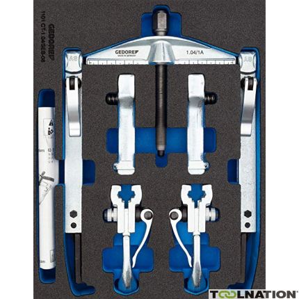 Gedore 3106756 1101-1.04/SEB-08 Universal puller set 2-arm in i-Boxx 9-Piece - 1