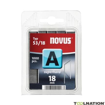 Novus 042-0360 A 53/18 Staples Extra Hard 18 mm 1000 Pieces - 1