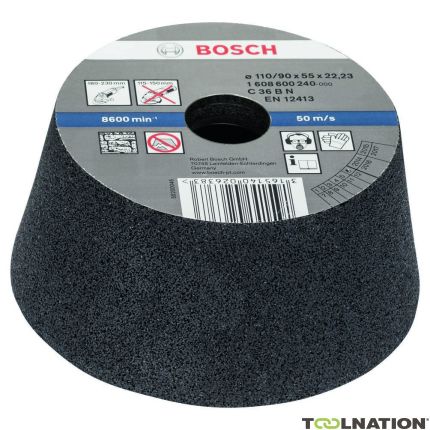 Bosch Professional Accessories 1608600240 Sanding disc, conical - stone/concrete 90 mm, 110 mm, 55 mm, 30 - 1