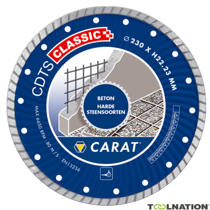 Carat CDTSC12530 Diamond saw blade CDTS CLASSIC 125x22.2MM - 1