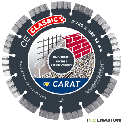 Carat CEC1153000 Diamond saw Universal CE Classic 115 x 22,23 - 1