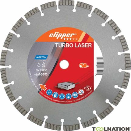 Norton Clipper 70184694469 Classic Turbo Laser Diamond blade 350 x 20 mm - 1