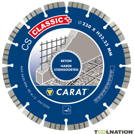 Carat CSC1153000 Diamond saw Concrete CS Classic 115 x 22,23 - 1