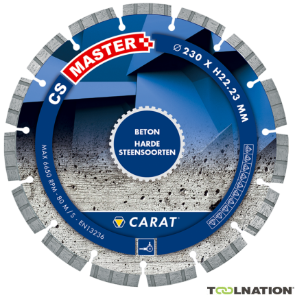 Carat CSM4004000 Diamond saw blade concrete CS MASTER, 400x25,4 MM - 1