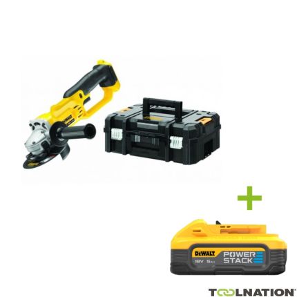 DeWalt DCG412NT XR Cordless Angle Grinder 125 mm excl. batteries and charger in TSTAK'. - 1