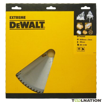DeWalt Accessories DT4288-QZ TCT Circular saw blade, 305 x 30 x 80T, TFZ, -5°, Laminate, Alu fine finish - 1
