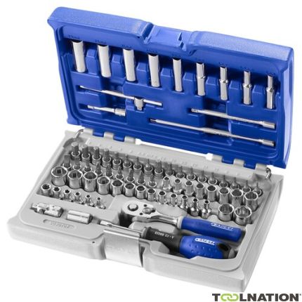 Facom Expert E030707 Case with sockets and accessories 1/4" 73 pcs - 1