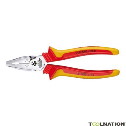 Gedore 1550969 VDE 8250-200 H VDE Combination Pliers POWER with sleeve insulation 200mm - 1