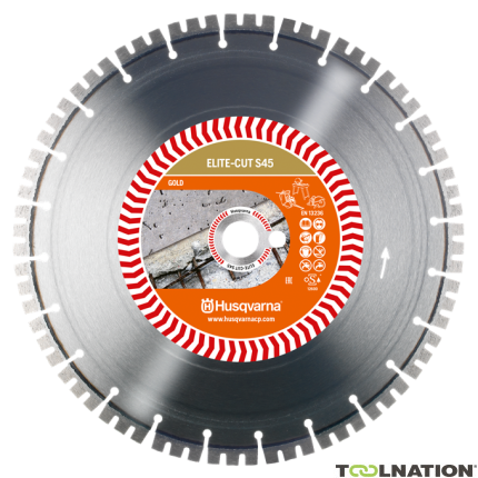 Husqvarna 579 81 16-10 Elite-Cut S45 reinforced concrete cutting blade 300 x 20,0/25,4 mm wet and dry - 1