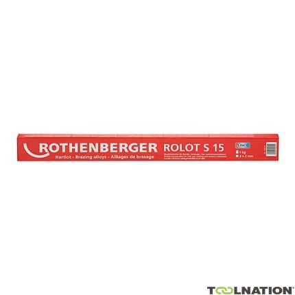 Rothenberger Accessories 40015 ROLOT S 15 hard solder CuP 284 Cert. ISO 17672, 500 mm, 1 kg, square - 1