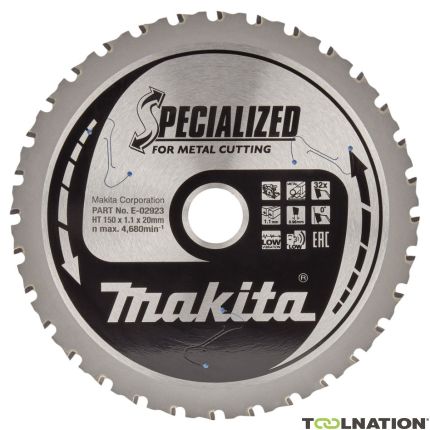 Makita Accessories E-02923 Circular saw blade metal Specialized 150 x 20x 32T - 1