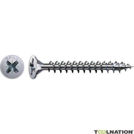 SPAX 1081010500203 Universal screw, 5 x 20 mm, 200 pieces, Solid thread, Countersunk head, Phillips Z2, 4CUT, WIROX - 6