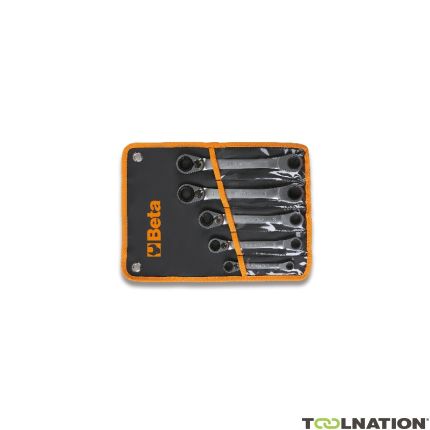 Beta 001950266 195P/B5 5-piece set of ratchet spanners 12-sided with 15° bent ends (art. 195P) in case - 3