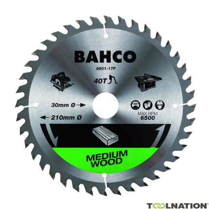 Bahco 8501-17F Circular saw blades for wood in portable and table saws - 1
