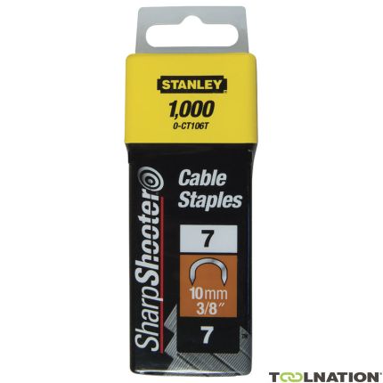 Stanley 1-CT108T Cramps 12mm Type 7 - 1000 Pieces - 1