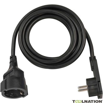 Brennenstuhl 1168980030 Quality synthetic extension cord with flat plug 3m H05VV-F3G1,5 black - 1
