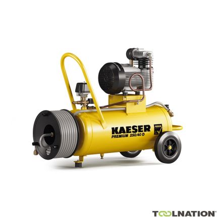 Kaeser 1.1806.00010 Premium 250/40D Piston Compressor 400 Volt Reel incl. 20 mtr. air hose - 2