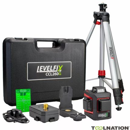 Levelfix 556250 CCL260G SET 360° Cross Line Laser Green + Tripod - 2
