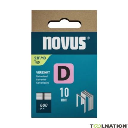 Novus 042-0790 Staple with flat wire D 53F/10mm (600 pieces) - 1