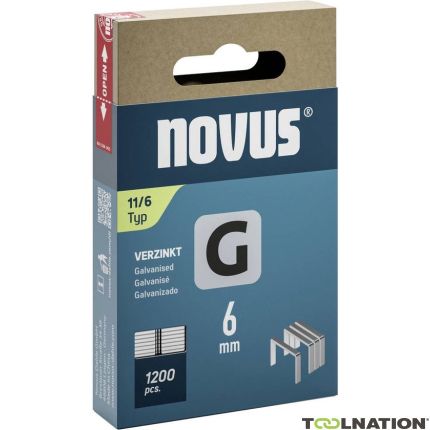 Novus 042-0795 G 11/6 staples 6 mm 1200 Pieces - 1