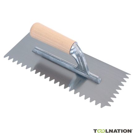 Raimondi RA183V9 Glue comb V-serrations 9 x 9 mm Wooden handle - 1
