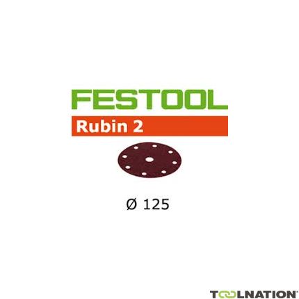 Festool Accessoires 499102 Schuurschijven Rubin 2 STF D125/90 P60 RU/10 - 1