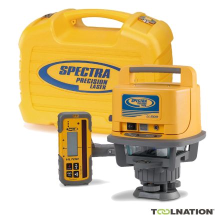 Spectra Physics 600000 Precision LL500 Construction laser (rechargeable) receiver HL700 - 1