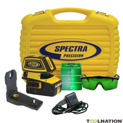 Spectra Physics 128670 LT52 G Li-Ion, Point and cross line laser - 2